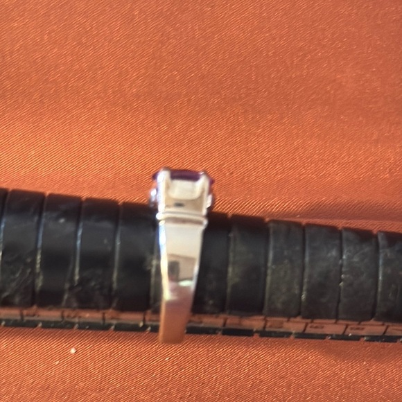 Ring Purple Gemstone Stackable Ring - Picture 7 of 10